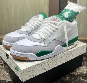 Nike Air Jordan 4 RM Pine Green Herren Größe 9 FQ7939-103 (ROPE LACE SWAPPED) - Bild 1 von 12