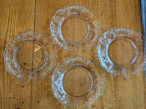 Fostoria Meadow Rose Eleganter Glas (1) 6" Brotteller mit 8 zu verkaufen, Top! - Bild 1 von 5