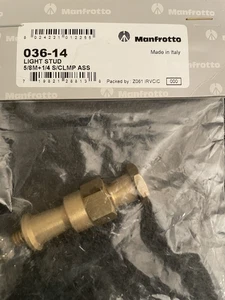 Manfrotto 036-14 Light Stud Adapter  Made In Italy New In Package - Picture 1 of 2