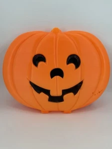 Molde soplado de calabaza plano 20”x 16” Jack-O-Lantern de colección iluminado probado funciona - Imagen 1 de 7