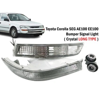 Crystal Front Bumper Bar Indicator Light For Toyota Corolla AE100 AE101 1992-93 - Image 1 of 4