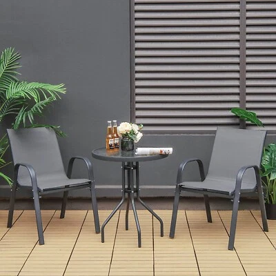 Gartenstuhl-Set Gartenmöbel Gartenstuhl Gartentisch Set für Balkon Terrasse - Bild 1 von 4