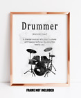 Drummer definition art print, gift for drummer, drum player gift, drumkit decor