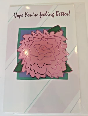 Get Well Greeting Card with Envelope - Hope Your Feeling Better - Image 1 of 3
