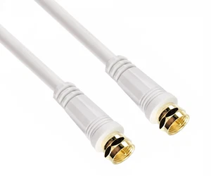 SAT Koaxialkabel 2x F-Stecker, 120dB, vergoldet, vierfach geschirmt, 10m, Karton - Bild 1 von 6