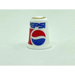 Pepsi advertising thimble - Vintage cola drink logo adverts - Picture 1 of 10