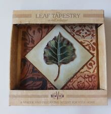 New View Leaf Tapestry Wall Plaque