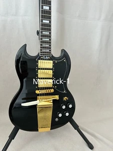 Custom SG Electric Guitar Gold Hardware Rosewood Fretboard Black ABR-1 Bridge - Picture 1 of 9