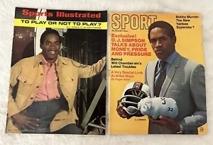 1969 Sports Illustrated Lot Set of 2 USC Trojan BUFFALO BILLS Rookie OJ SIMPSON - Picture 1 of 1