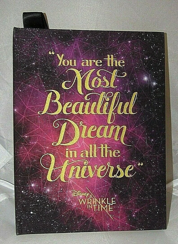 DISNEY "A WRINKLE IN TIME" YOU'RE THE MOST BEAUTIFUL DREAM GLITTER STAR JOURNAL - Image 1 of 4