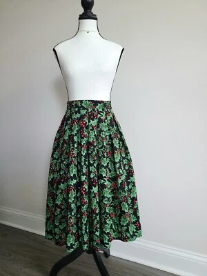 Falda Swing Hell Bunny Estampado Negro y Cereza Talla XS Foto 1 de 4