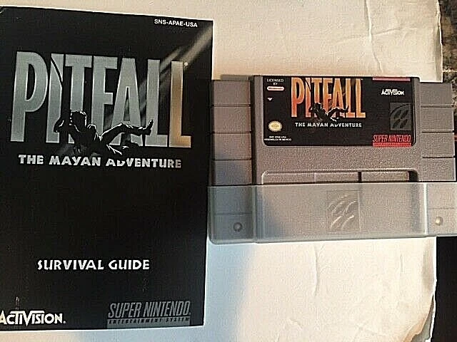 Pitfall: The Mayan Adventure Super Nintendo SNES Game+Manual - Image 1 of 1