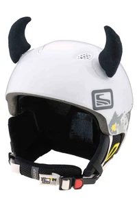 Crazy Ears Teufel Schwarze Hörner für Skihelm Ohren Helm Accessoire Helmaufsatz