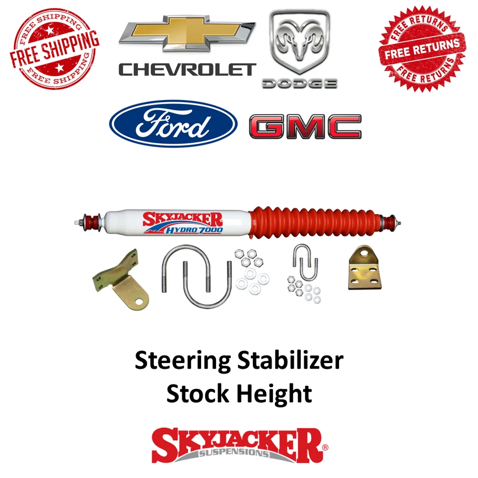 Skyjacker Steering Stabilizer Single Kit For Dodge Ford GMC Jeep Chevrolet 4WD - Image 1 of 4