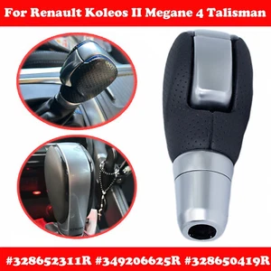 Automatic Gear Shift Knob For Renault Koleos 1 2 Megane 4 PU Leather 328650419R - Picture 1 of 9