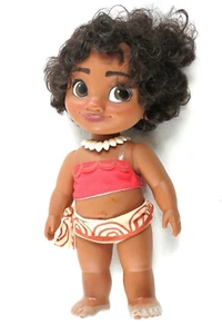 Young Moana Sandy Foot Disney Doll 15 inch (Shirt Strap Loose)#M2 - Foto 1 di 12