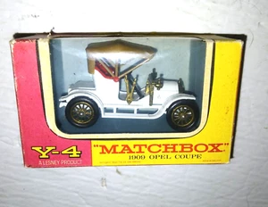 Lesney Matchbox Y-4 1908 Opel Coupe Car Original Box Vintage NOS - Picture 1 of 2