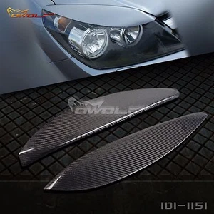 Carbon Fiber Eyebrow Eyelid Headlight Trim for Vauxhall / Opel Astra H 2004-2009 - Imagen 1 de 7