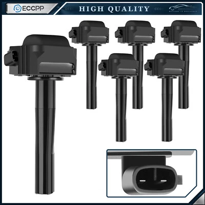6 bobinas de ignição ECCPP para 1999-2001 Lexus ES300 1996-2001 Toyota Camry V6 3.0L - Imagem 1 de 4