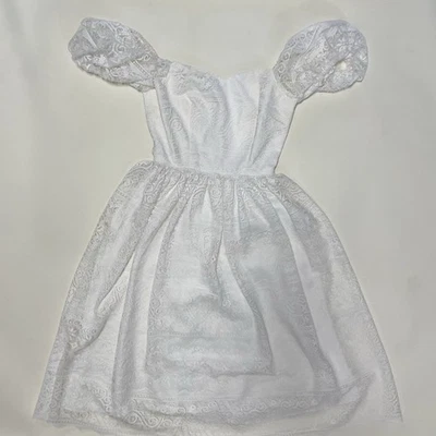 Vintage Saks Fifth Avenue 5th Lace Retro Prairie Off the Shoulder Gown Size 5/6 - Image 1 of 4