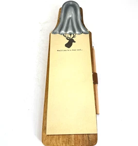 Sugarboo Designs Handcrafted Wood Memo Pad Clipboard To Do Notepad Wall Hanging - Picture 1 of 6