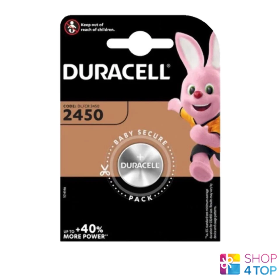Duracell Cr2450 Lithium Batteries 3V Button Cell Dl2450 Br2450 Exp 2033 New - Image 1 of 1