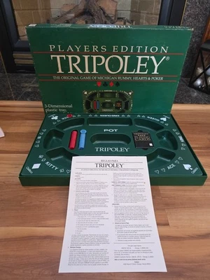 Juego de Mesa Tripoley Edición Jugadores Michigan Rummy Hearts Poker Completo 1989 Foto 1 de 3