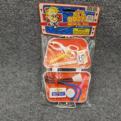 Vintage JA-RU Li'l Doctor Medical Bag Toy 1989 80s New Old Stock - Image 1 of 4
