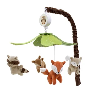Woodland Tales Multicolor Forest Animals Musical Baby Crib Mobile - Picture 1 of 3