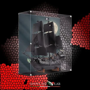 TECA IN PLEXIGLASS ACRILICO-SHOWCASE-TECA PER SET LEGO® 10365-Nave pirata del Ca - Foto 1 di 5