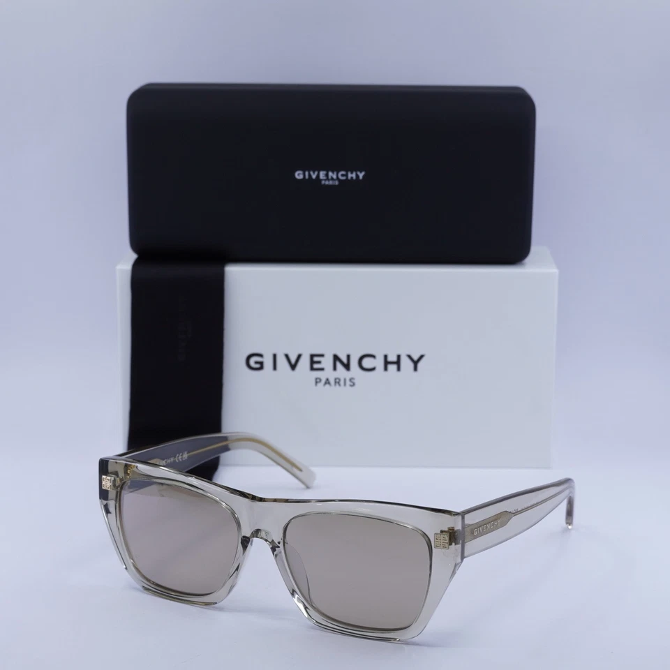 Givenchy GV40061U 45G Transparent Beige/Brown with Silver Mirror 55-16-14...