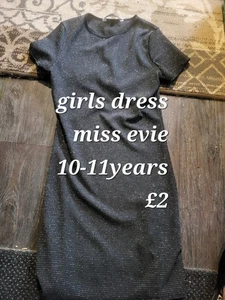 girls black dress 10-11 - Picture 1 of 1