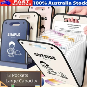 Expandable File Folder A4 13 Pockets Portable Accordion Document Organizer - Picture 1 of 16