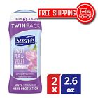 Suave Sweet Pea Antiperspirant Deodorant, 2.6 Oz. Twin Pack