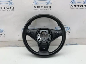 BMW 6 SERIES E63 E64 M SPORT BLACK LEATHER STEERING WHEEL 2004-2010 - Picture 1 of 24