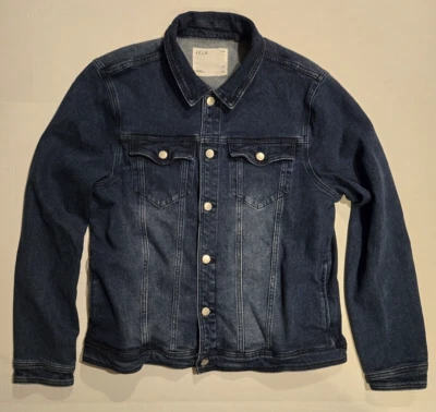 Chaqueta vaquera FF LA denim para mujer talla grande índigo oscuro abotonada Foto 1 de 4