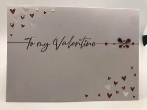 Autograph By Second Nature To My Valentine Hand finished Greeting Card - Picture 1 of 2