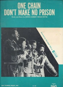 sheet music "One Chain Don't Make No Prison" Lambert & Potter 1974, no markings - Picture 1 of 2