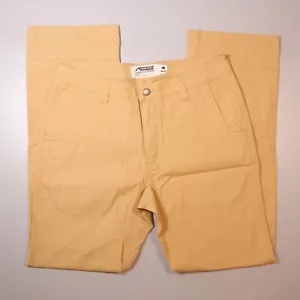 Mountain Khakis All Mountain Pants Beige Organic Cotton Slim Fit Mens 32x32 - Picture 1 of 9