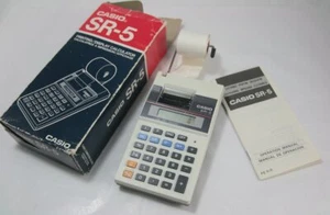 Boxed Vintage Casio SR-5 Printing / Display Calculator Spares / Repair Paper - Bild 1 von 12