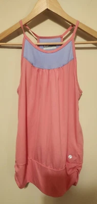 Camiseta sin mangas Lija para mujer Work Out espalda deportiva pequeña rosa Foto 1 de 4