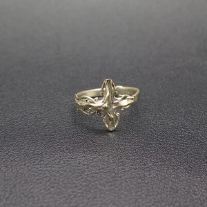 Modischer Messing Seitenkreuz Ring Größe 7,5 - Bild 1 von 5