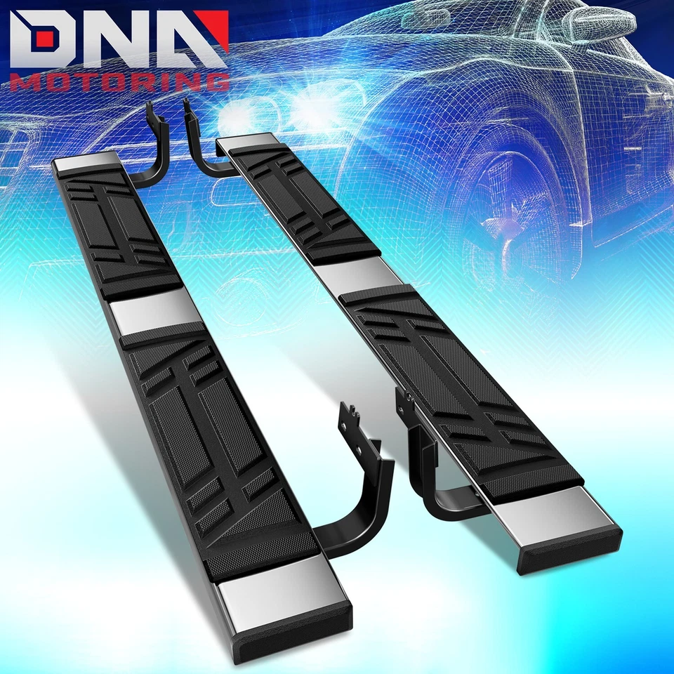 Para Dodge Ram 1500-3500 2009-2024 cabina regular estriberas de barra lateral de 6,5" Foto 1 de 4