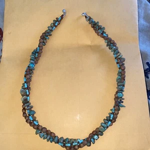 Vintage Native American Turquoise/Seed Bead 10-20” - Picture 1 of 4