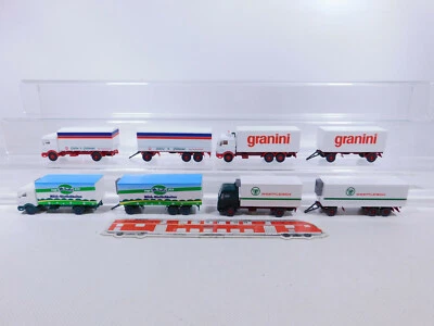 4X Wiking H0 1:87 LKW MB: Westfleisch+Granini+Mr. Softy+Gilde, Mint #CP240-0,5 - Immagine 1 di 4