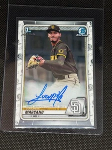 2020 Bowman Chrome Tucupita Marcano 1st Bowman Auto CPA-TM Padres - Picture 1 of 2