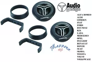 Paar Tweeter AUDIODESIGN DW.20 Universal Lancia Fiat Mercedes Opel Seat Auto - Bild 1 von 3