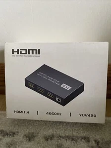 Divisor HDMI con audio - HMDI I .4, 4K60Hz, YUV420 - Imagen 1 de 2