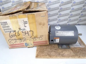 LINCOLN ELECTRIC - Motor KM428 - TV4908 - 1HP 1740 RPM 3PH 60HZ 56 ODP 230/460V - Picture 1 of 12