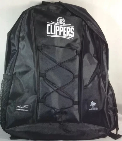 NBA LA Clippers Black Backpack Kawhi Leonard 17” Limited Edition - New Cover